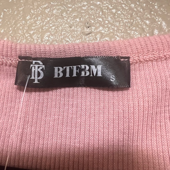 NWT Cotton Pink Sleeveless Crew Neck Sundress | Midi | Resort Wear | Vacation - Picture 4 of 5